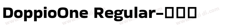 DoppioOne Regular字体转换